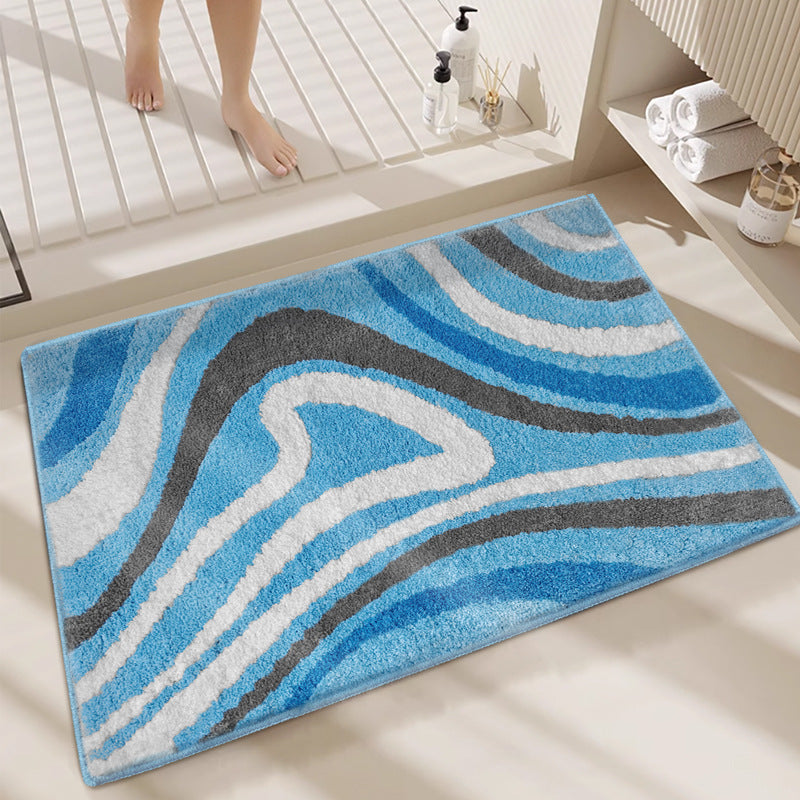 Geometric Plush Bath Mat
