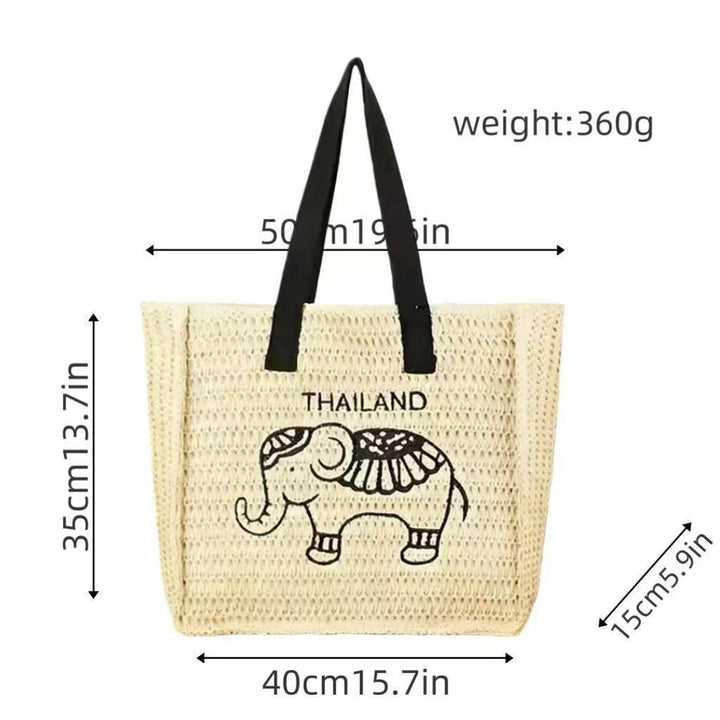 Cotton shopping bag with elephant design Kalsten
