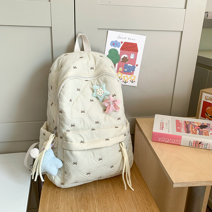 Quilted Playful Design Backpack Kalsten