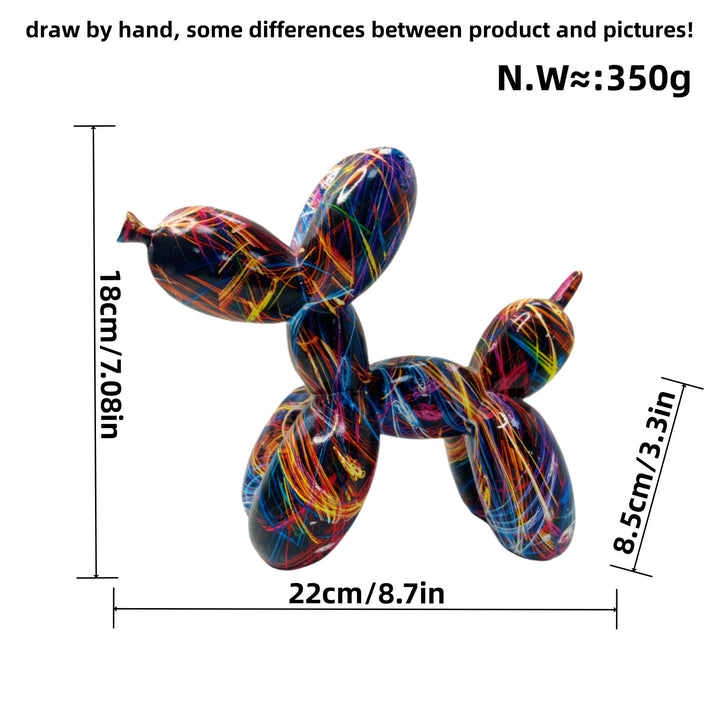 Colorful Balloon Dog Sculpture Kalsten