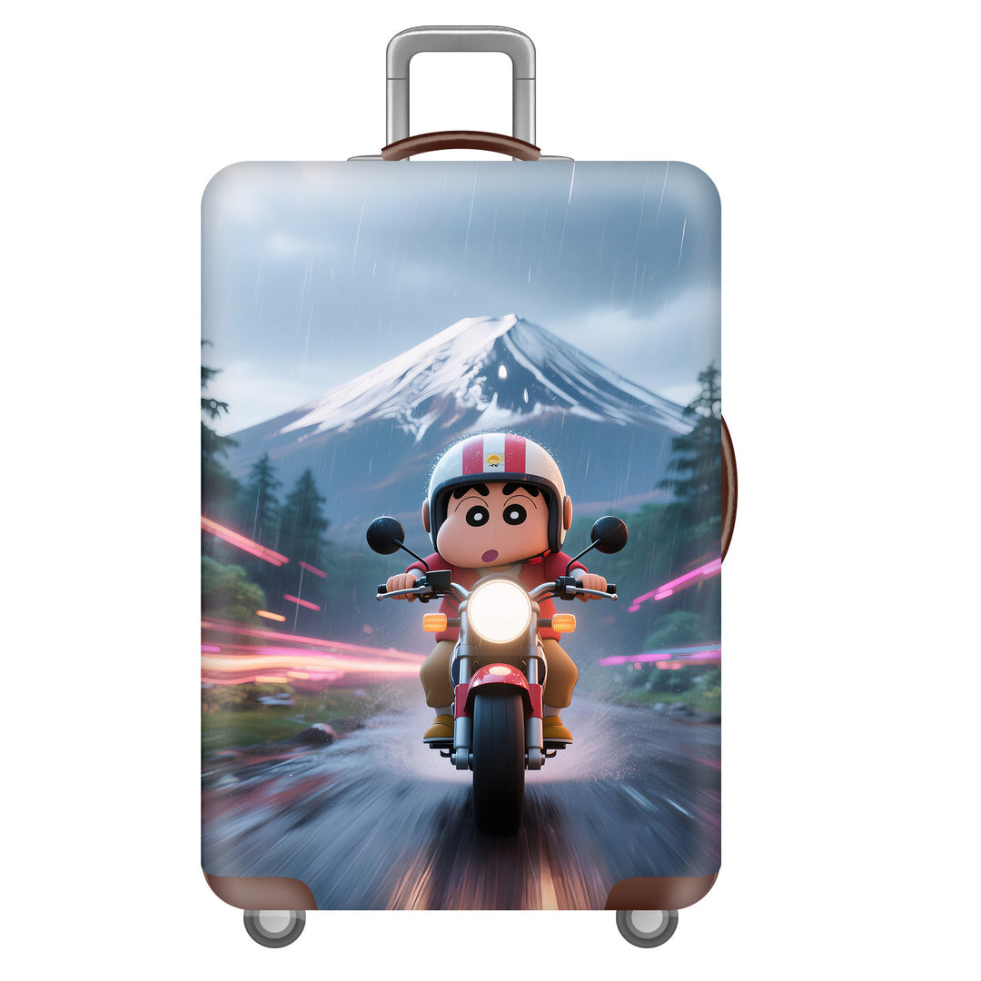Unisex hard-shell suitcase with cheerful dinosaur motif Kalsten