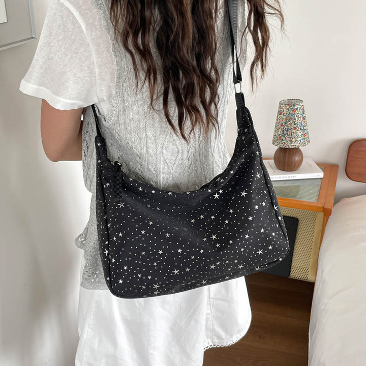 Stylish Star-Print Shoulder Bag