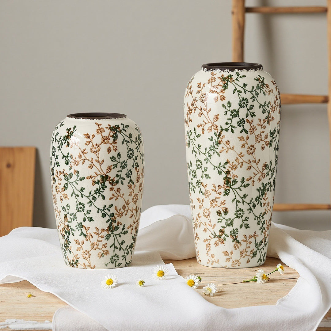 Floral ceramic vase Kalsten