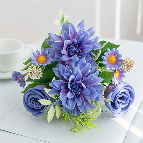 Elegant Artificial Floral Bouquet Arrangement