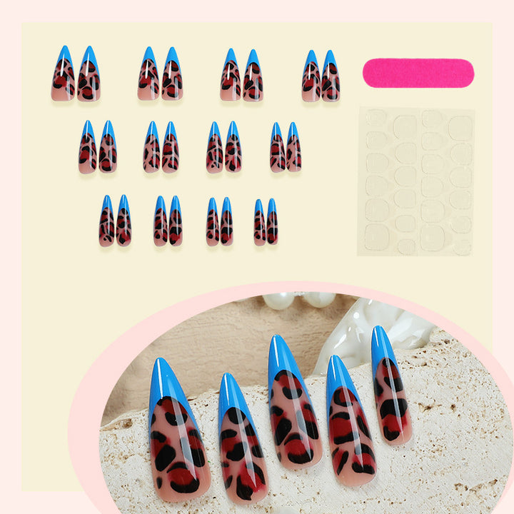 Artistic Leopard Print Stiletto Press-On Nail Kit Kalsten