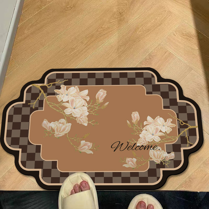 Floral Welcome Mat