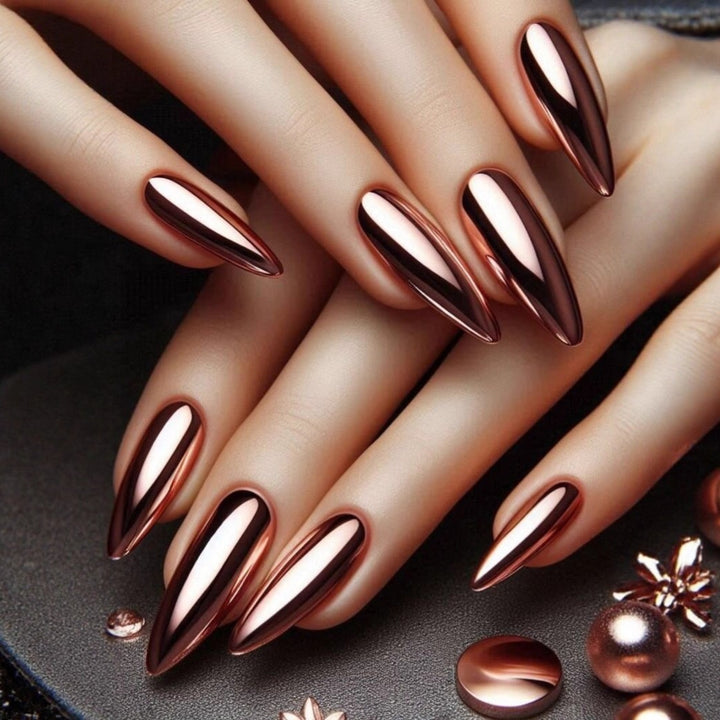 Artifical nails with Faceted Design Kalsten