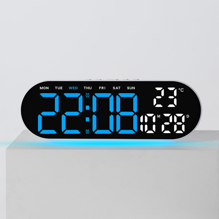 Digital alarm clock with multifunctional LED display and integrated thermometer function Kalsten