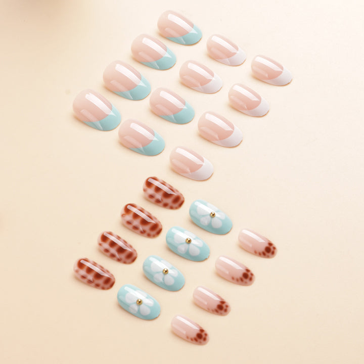 Artistic Floral Acrylic Press-On Nail Set Kalsten
