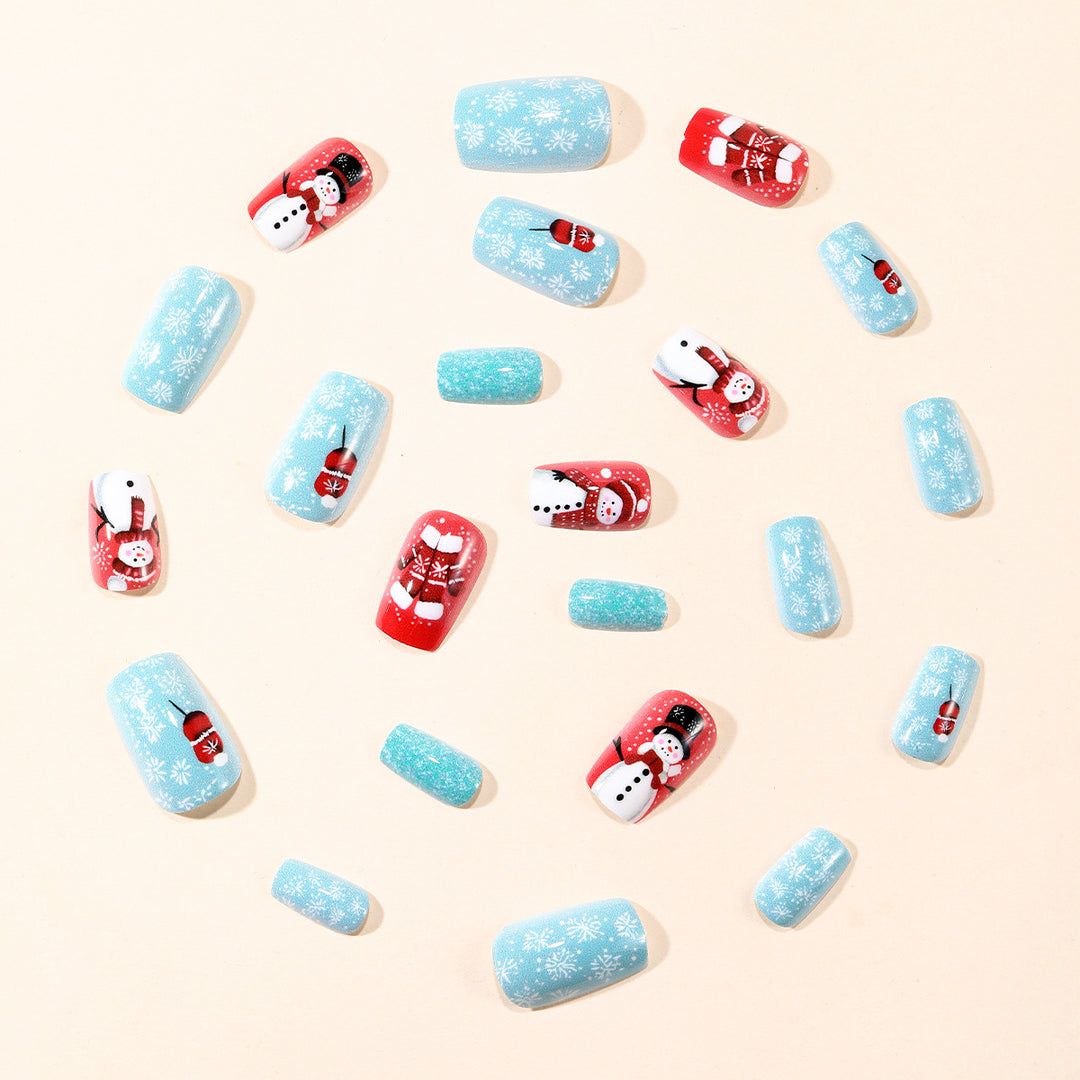 Winter-Themed 3D Nail Art Extensions Kalsten