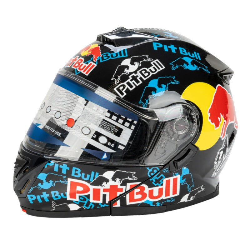 Full-Face Motorcycle Helmet with Graphic Design Kalsten