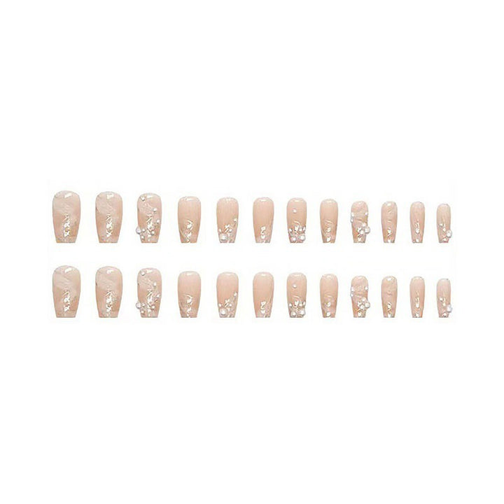 Elegant Floral Detail Press-On Nails