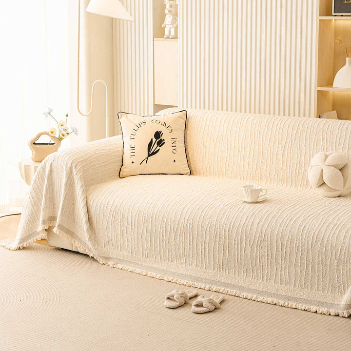 Textured Decorative Sofa Throw Blanket