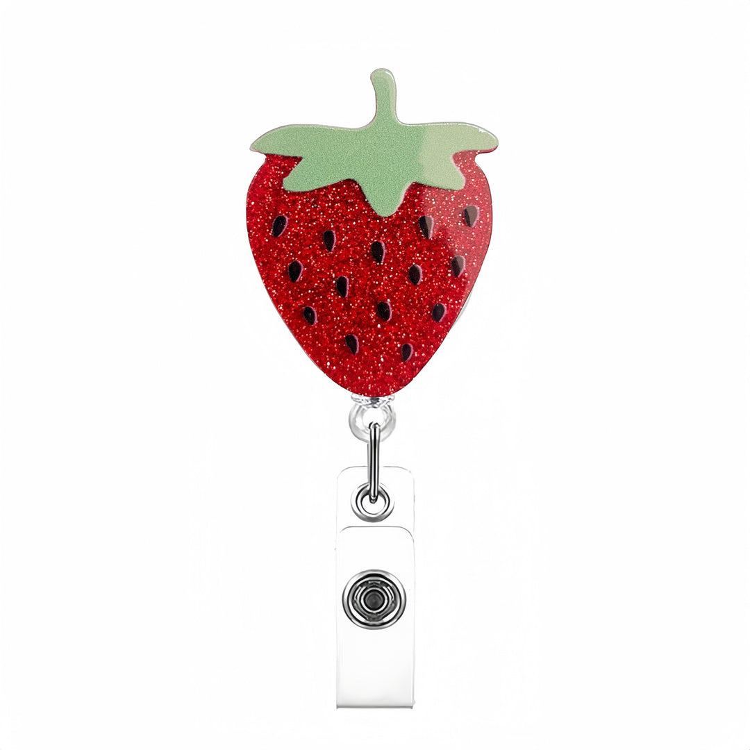 Expandable badge holder with anatomical heart pendant