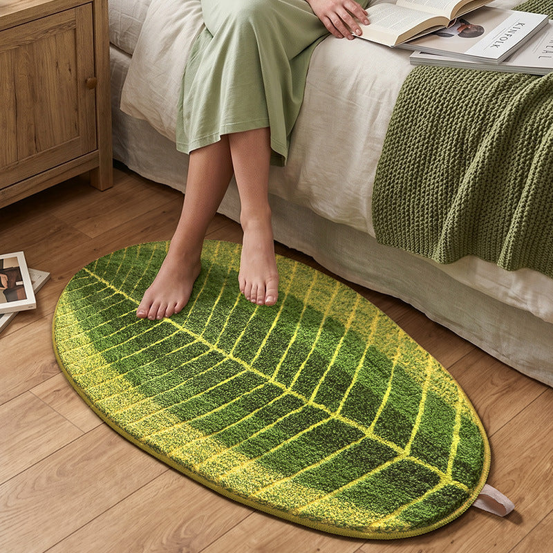 Monstera Leaf Shaped Area Rug Kalsten