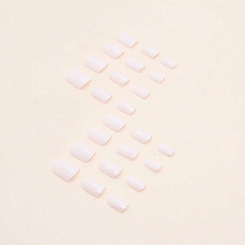 Permanent artificial nails with glitter finish Kalsten