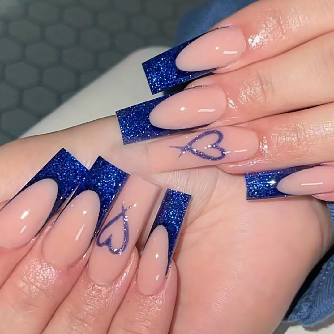 Decorative Glittery Press-On Nails Kalsten