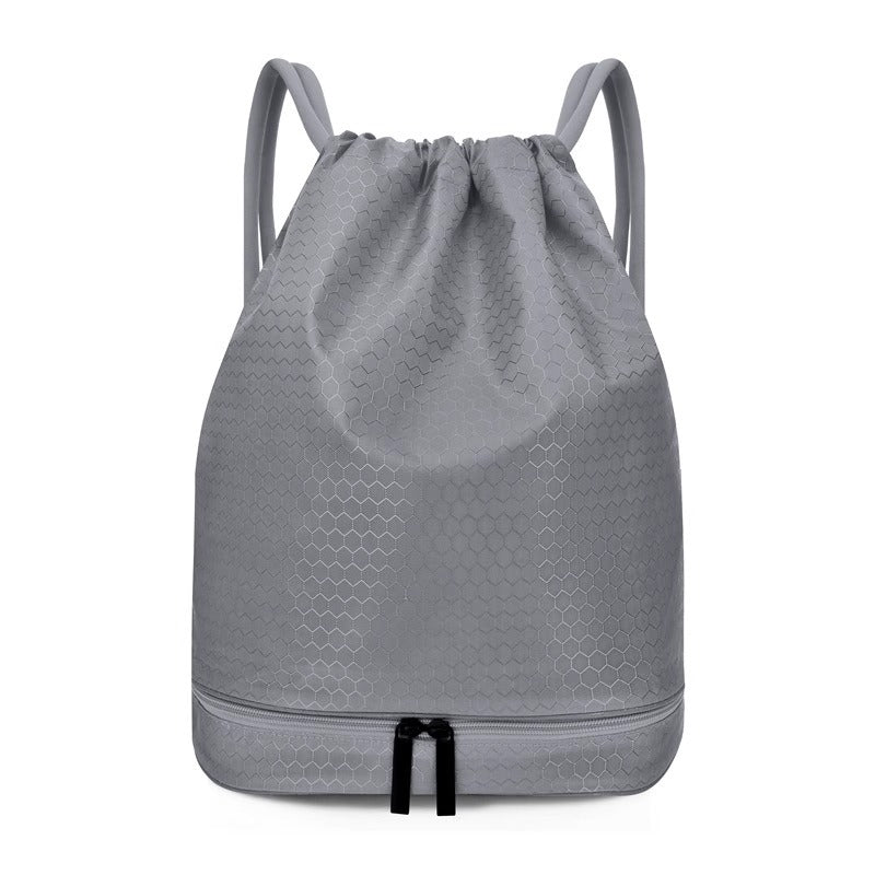Lightweight Hexagonal Pattern Drawstring Backpack Kalsten