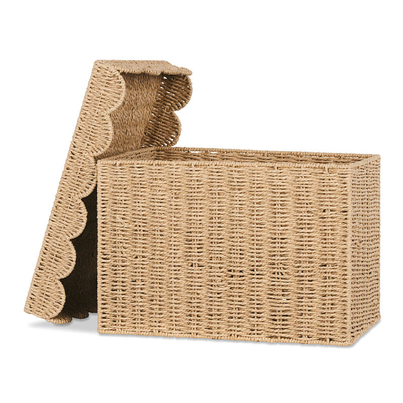 Playful storage basket with lid Kalsten