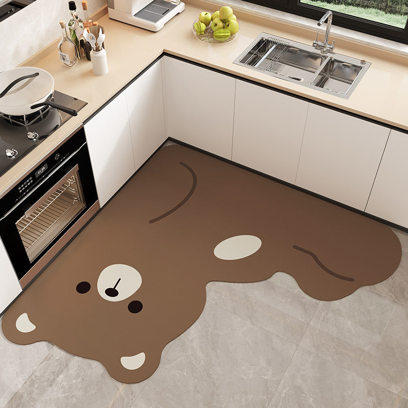 Cartoon-Themed Kitchen Mat Kalsten
