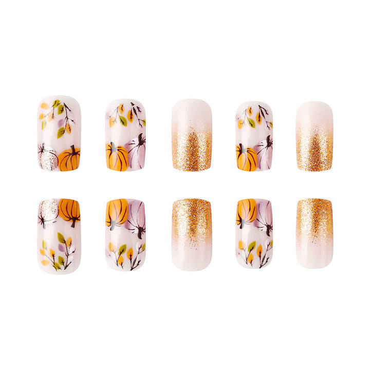Autumn-Themed Decorative Nail Art Kalsten