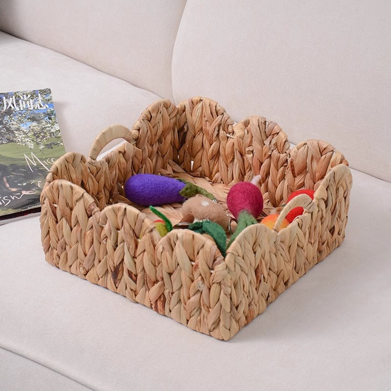 Decorative Storage Basket Made of Woven Natural Material Kalsten