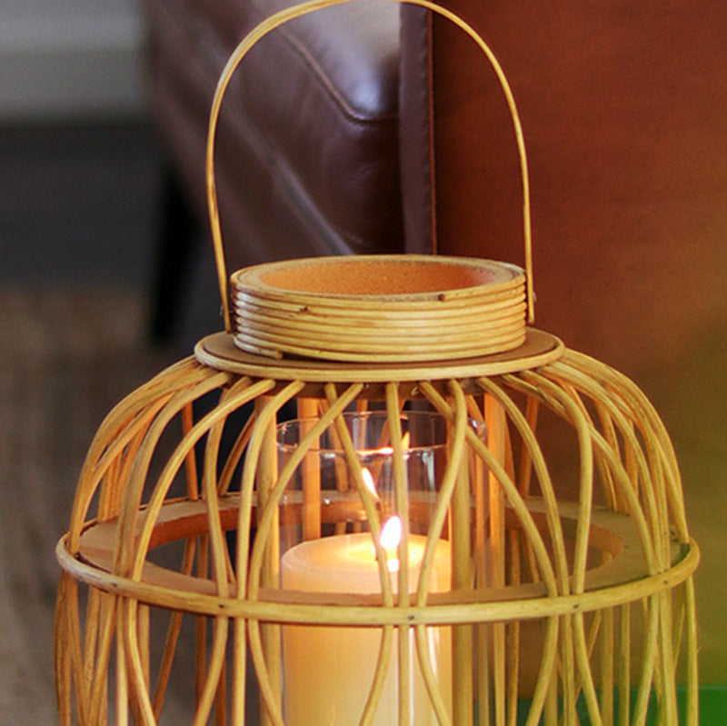 Elegant Handmade Lantern Made of Natural Materials Kalsten