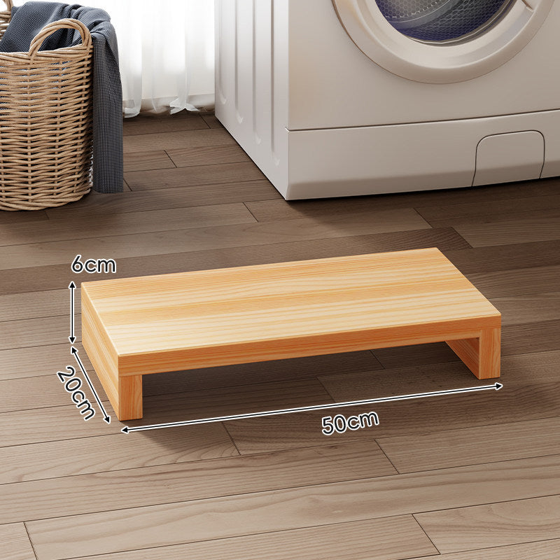 Low-Profile Solid Wood Appliance Riser Platform