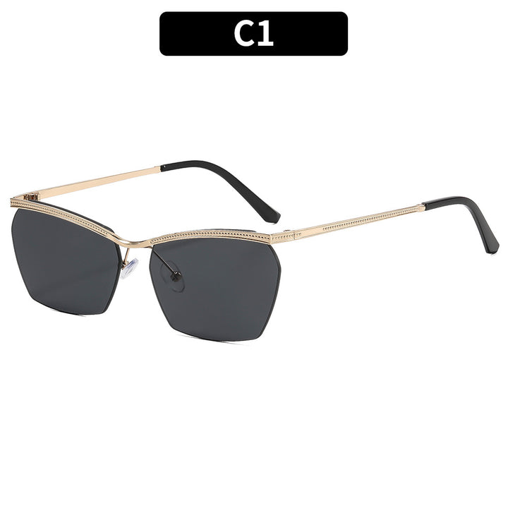 Luxury Geometric Shield Sunglasses