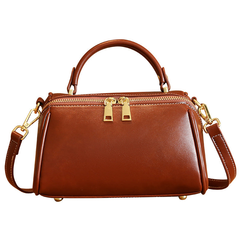 Chic Structured Handheld Satchel