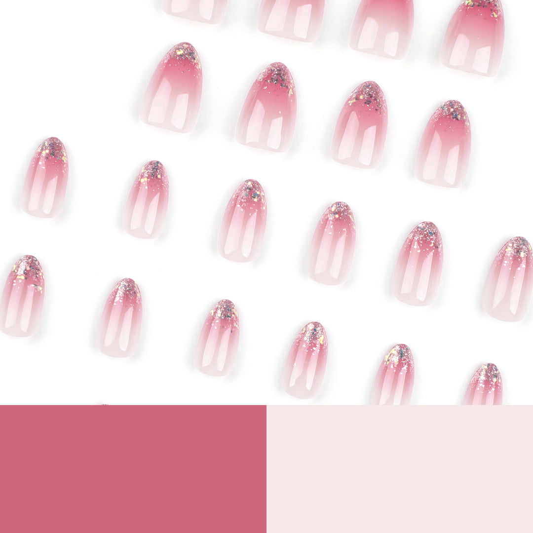 Glittering nail art with ombre effect Kalsten