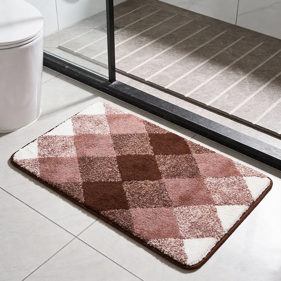 Soft Absorbent Wave Pattern Bath Mat Kalsten