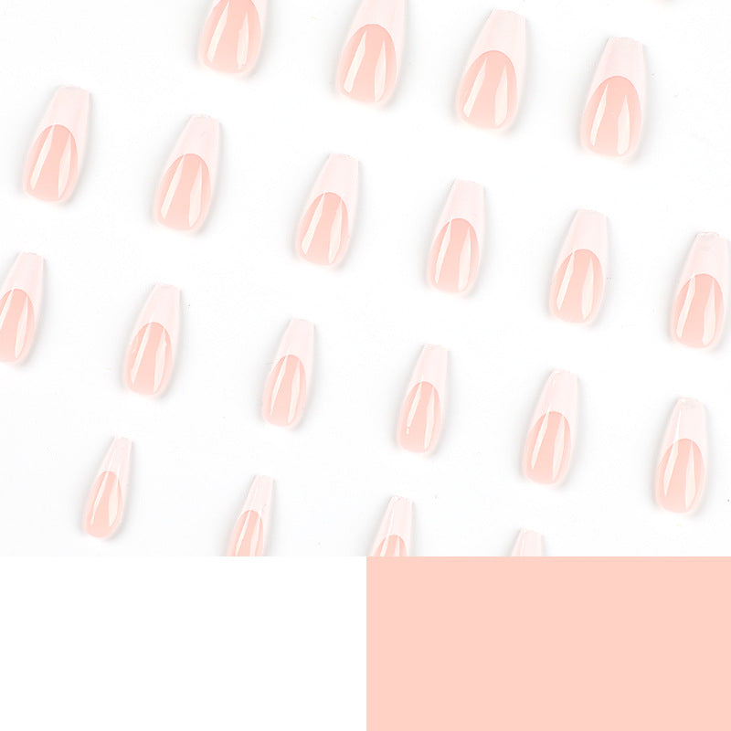 Elegant artificial nails with French design Kalsten