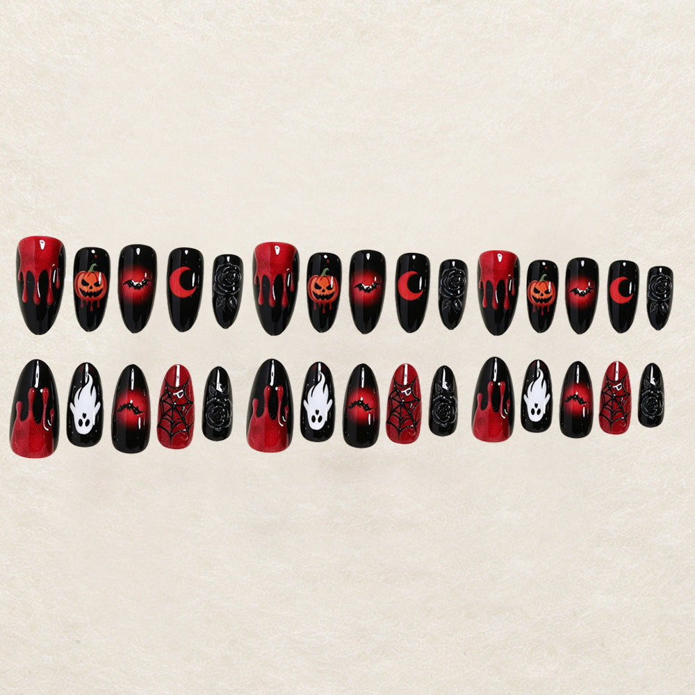 Festive Halloween-Themed Nail Art Set Kalsten