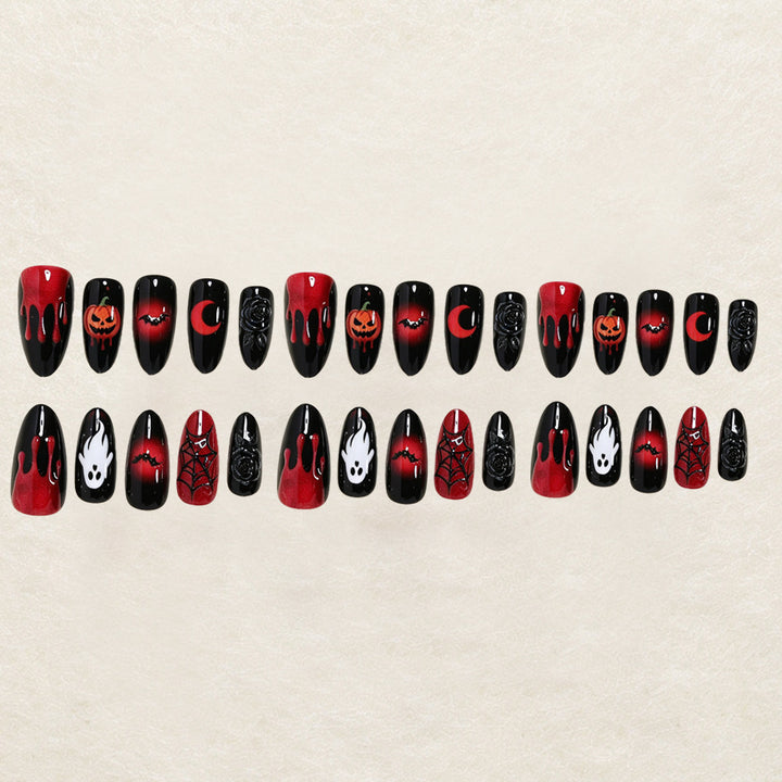 Festive Halloween-Themed Nail Art Set Kalsten