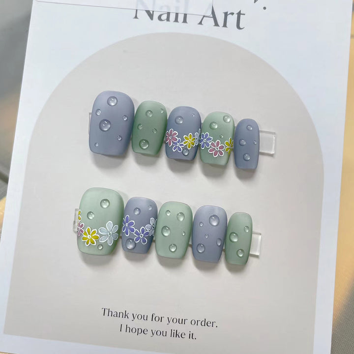 Themed Nail Art Press-On Nails with Cute Character and Bow Designs Kalsten