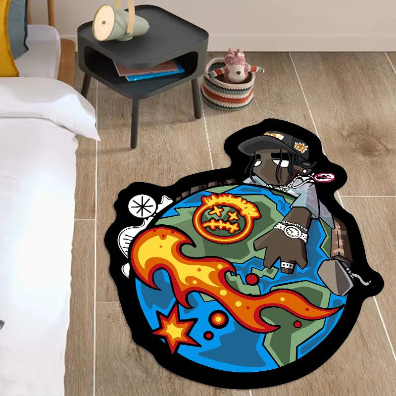 Cartoon Graphic Area Rug