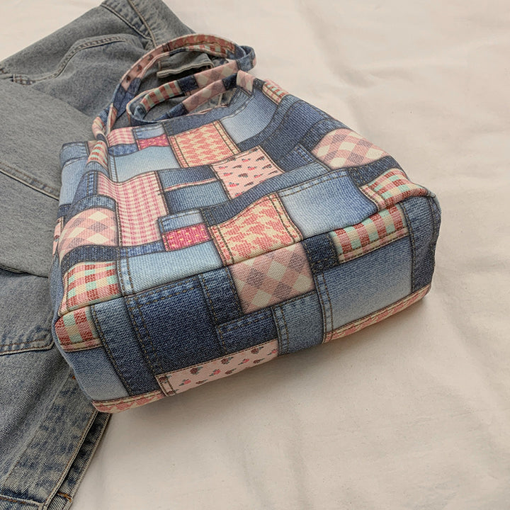 Stylish Patchwork Tote Bag