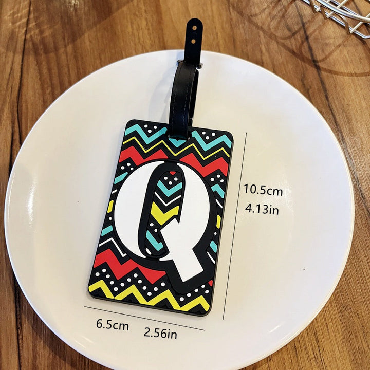 Personalized Striped Luggage Tag Kalsten