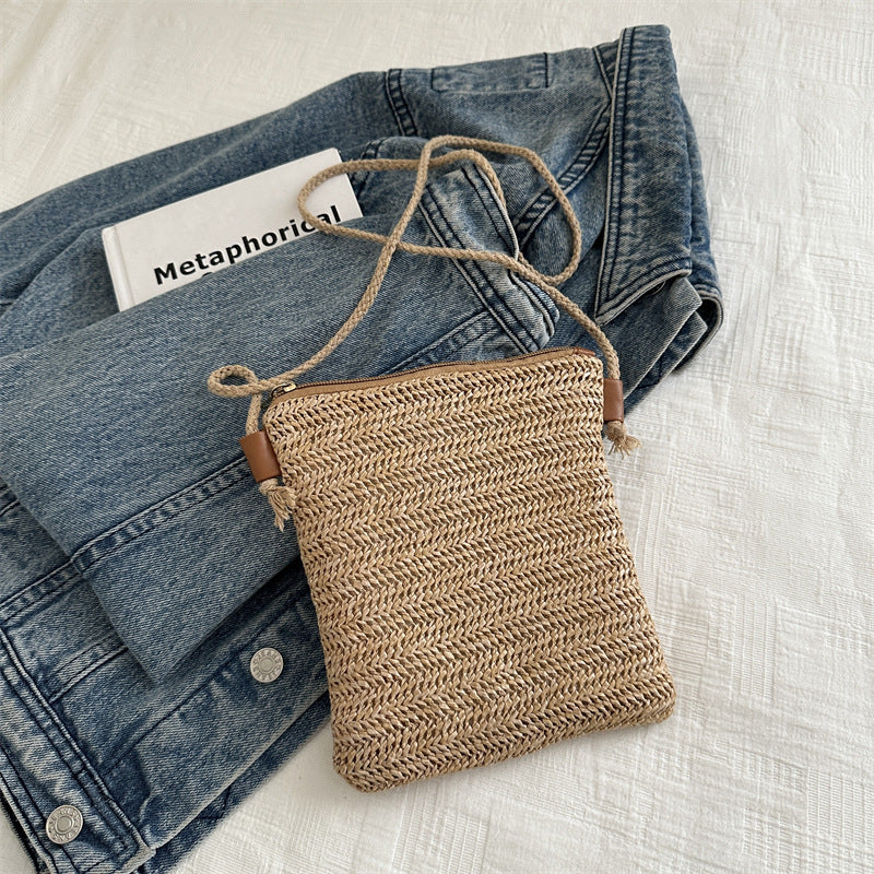 Crochet Floral Crossbody Bag