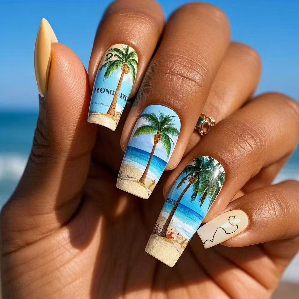 Tropical Paradise Press-On Nails Kalsten