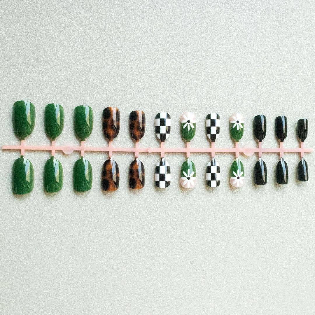 Artistic Abstract Nail Design