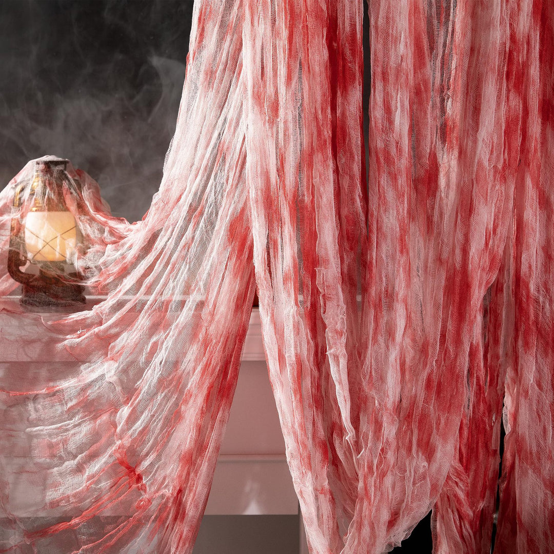 Large-format muslin shawl made of fine cotton gauze