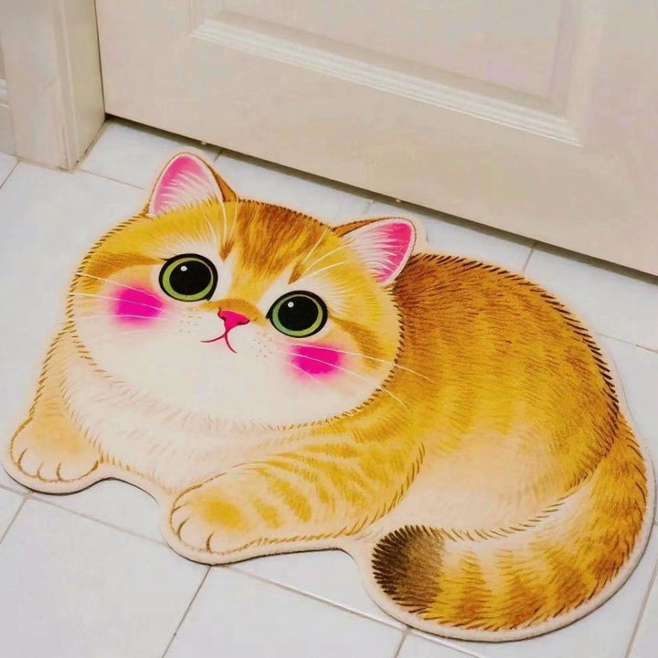 Realistic Lion Cub Shaped Floor Mat