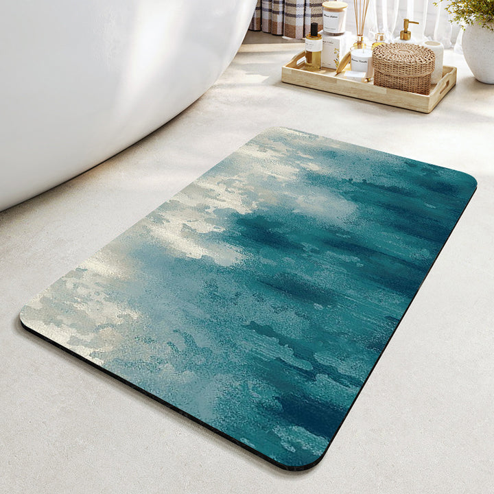 Modern Abstract Leaf Design Area Rug Kalsten