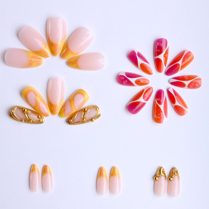 Creative art fake nails with modern accents Kalsten