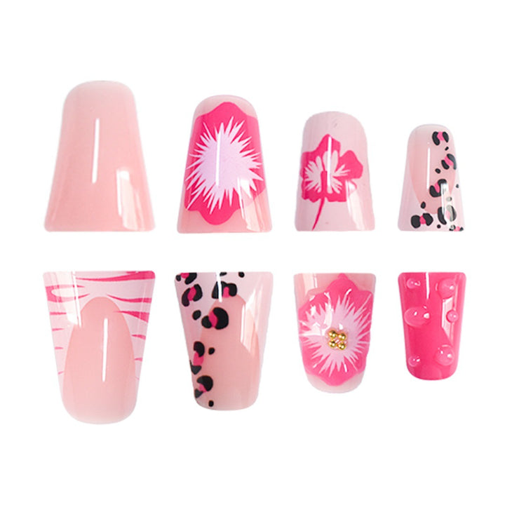 Decorative Floral Pattern Press-On Nails Kalsten