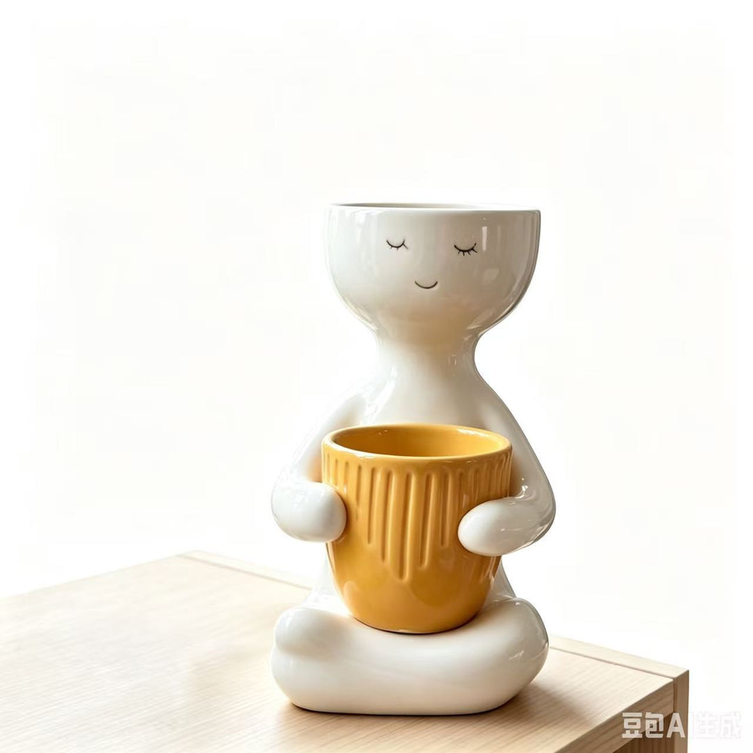 Decorative Ceramic Planter Kalsten