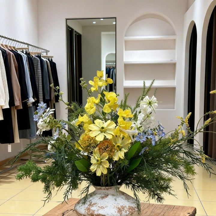 Decorative Faux Flower Arrangement