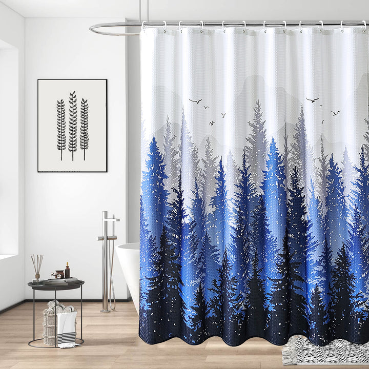 Geometric Patterned Waterproof Shower Curtain Kalsten